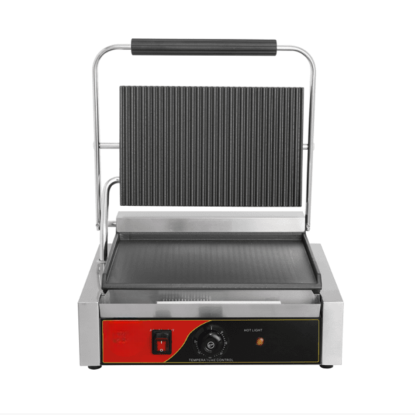 CS Euro Extra Large Panini Grill Ribbed Top Flat Bottom 2.2kW KEG-812C