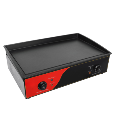 CS Euro Commercial Electric Smooth Griddle 640mm Enamelled Plate 3.6kW KEG-830