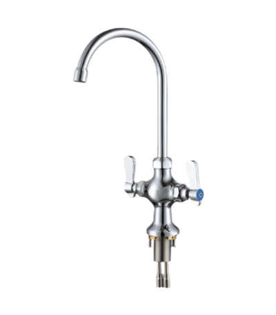 CS Euro Commercial Basin Mixer Tap Double Lever Deck Mounted KF1109C-TU03