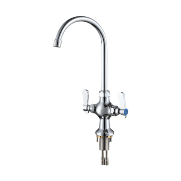 CS Euro Commercial Basin Mixer Tap Double Lever Deck Mounted KF1109C-TU03