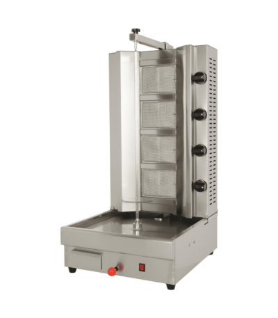 CS Euro Commercial 4 Burner Gas Kebab Machine Movable body