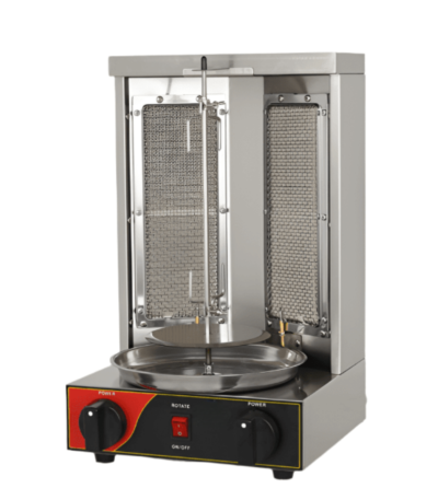 CS Euro Gas Doner Kebab Grill 2 Burner Bottom Motor 6kW KG25