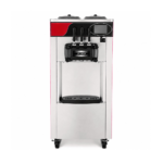 CS Euro Standing Three Flavour Soft Serve Ice Cream Machine 20-28L/H KIC826