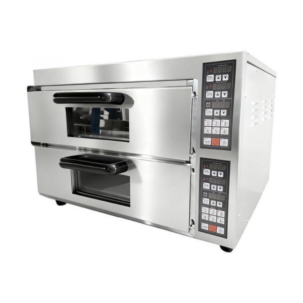 CS Euro Commercial Pizza oven Electric 2 chambers 500x500mm Digital controls 220V KPO2LC