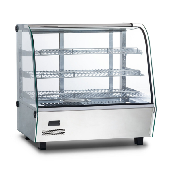 CS Euro Commercial Heated Display Warmer 120L 3 Shelf Stainless Steel KR-120L