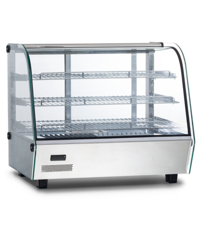 CS Euro Commercial Heated Display Warmer 160L 3 Shelf Stainless Steel KR-160L