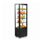 CS Euro Commercial Display Cooler 4 Shelf 215L Black KR-215L