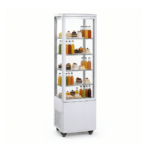 CS Euro Commercial Display Cooler 4 Shelf 215L White KR-215L
