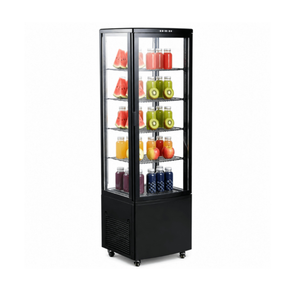 CS Euro Commercial Display Cooler 4 Shelf 235L Black KR-235L