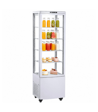 CS Euro Commercial Display Cooler 4 Shelf 235L White KR-235L