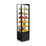 CS Euro Commercial Display Cooler 5 Shelf 270L Black KR-280L