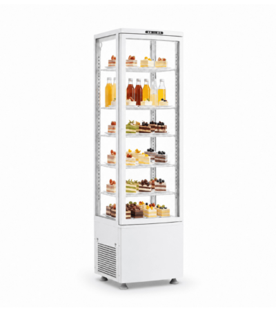 CS Euro Commercial Display Cooler 5 Shelf 270L White KR-280L