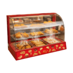 CS Euro Curved Glass Hot Food Display Warmer 3 Tier KR-3P