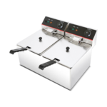 CS Euro Commercial Fryer Double Electric 2x 6 litre 6.5kW Countertop KR6L2