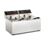 CS Euro Commercial Fryer Double Electric 2x 6 litre 6.5kW Countertop KR6L2
