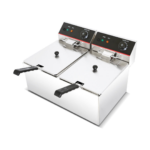 CS Euro Commercial Deep Fat Fryer Double 2 x 8L 5.6kW Countertop KR8L2