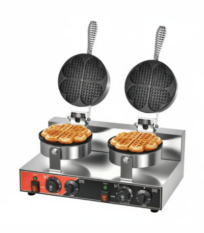 CS Euro Heart Waffle Maker Double Plate 8 Heart 2.4kW KR-HW8
