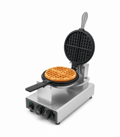 CS Euro Round Waffle Maker Single Plate 1400W Belgian KR-WM-1A