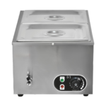 CS Euro Electric Bain Marie 2 x GN1/2 Pans with Tap KRB2V