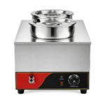 CS Euro Countertop Twin Pot Bain Marie 2 x 7L with Drain Tap KRBM2