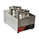 CS Euro Countertop Twin Pot Bain Marie 2 x 7L with Drain Tap KRBM2