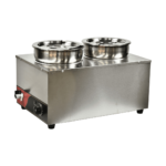 CS Euro Countertop Twin Pot Bain Marie 2 x 7L with Drain Tap KRBM2