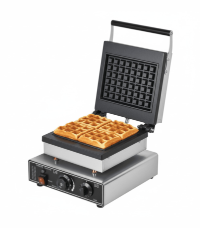 CS Euro Square Waffle Maker Single Belgian 1750W Countertop KRW-1