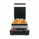 CS Euro Square Waffle Maker 4 Waffle 1600W Belgian Countertop KRW-4