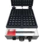 CS Euro Square Waffle Maker 4 Waffle 1600W Belgian Countertop KRW-4