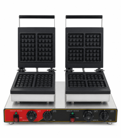 CS Euro Square Waffle Maker 2 Plate 6 Waffle 3.5kW KRW-6