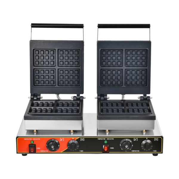 CS Euro Square Waffle Maker 2 Plate 8 Waffle 3.5kW KRW-8