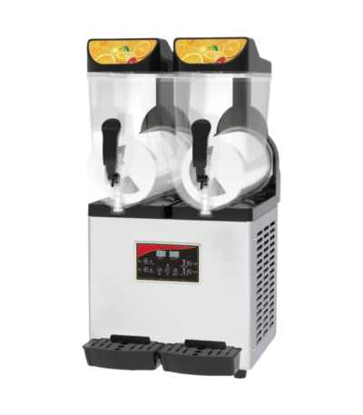 CS Euro Commercial Double Tank Slush Machine 2x15 litres 2-in-1