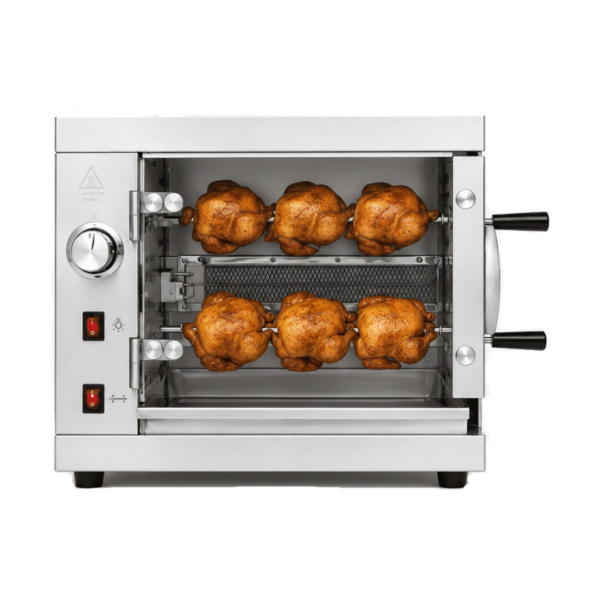 CS Euro Commercial Gas Chicken Rotisserie Oven 2 spit 6 chickens KY-2B