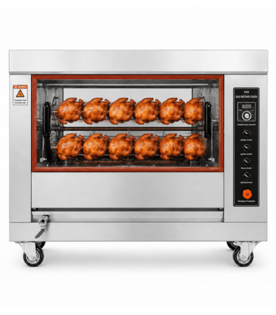 CS Euro Gas Chicken Rotisserie Oven 4 Basket 16 Chicken KY368