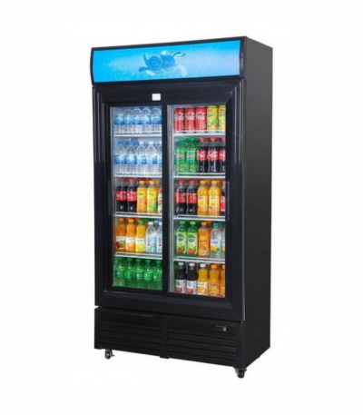 CS Euro Double Sliding Door Display Fridge 800L 1060mm LGF-800S
