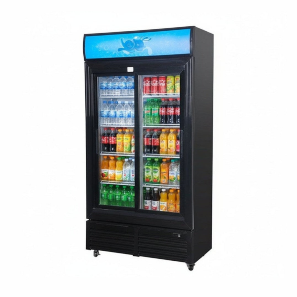 CS Euro Double Sliding Door Display Fridge 800L 1060mm LGF-800S