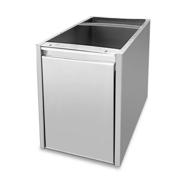 CS Euro Commercial Waste Bin Soft Close 560x400x555mm Stainless Steel MER46