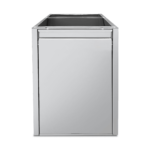 CS Euro Commercial Waste Bin Soft Close 560x400x555mm Stainless Steel MER46