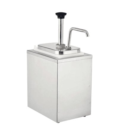 CS Euro Pump Condiment Sauce Dispenser Stainless Steel 3 Litre