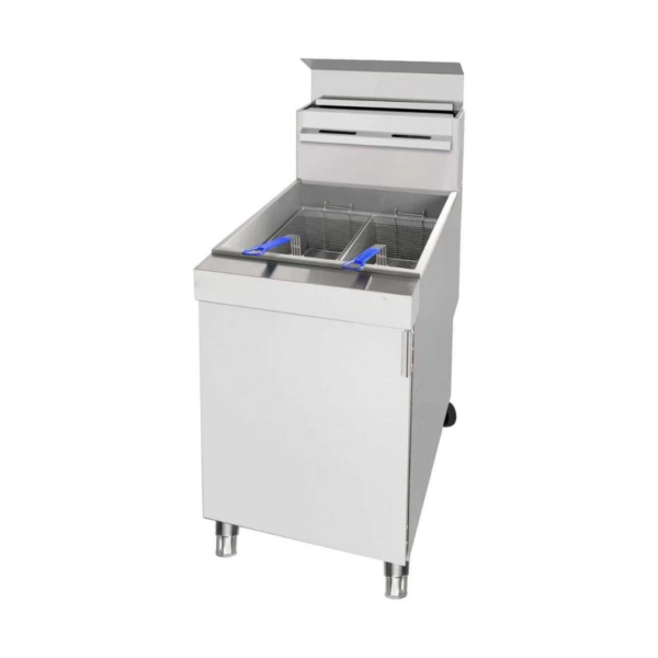 CS Euro Commercial Gas Fryer 36L Single Tank Twin Basket 30kW Natural Gas TH-FY150