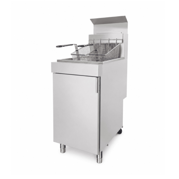 CS Euro Commercial Gas Fryer 18L Single Tank Twin Basket 18kW Natural Gas TH-FY90