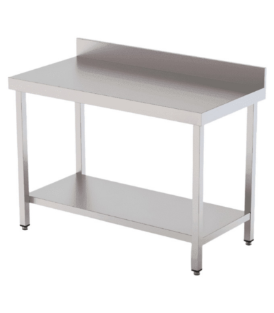 CS Euro Professional Work Table Stainless steel Undershelf Upstand 1800x700x850mm THATS187A