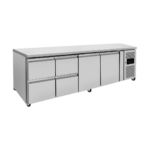 CS Euro Commercial Refrigerated Counter 2 Door 4 Drawers Depth 700mm THP4140TN