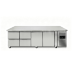 CS Euro Commercial Refrigerated Counter 2 Door 4 Drawers Depth 700mm THP4140TN