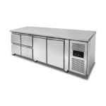 CS Euro Commercial Refrigerated Counter 2 Door 4 Drawers Depth 700mm THP4140TN