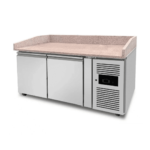 CS Euro Refrigerated Pizza & Bakery Counter 2 doors Granite top Depth 800mm