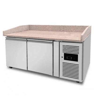 CS Euro Refrigerated Pizza & Bakery Counter 2 doors Granite top Depth 800mm