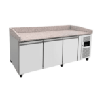 CS Euro 3 Door Pizza Prep Counter 2015mm Granite Top Commercial Fridge THPZ3600TN