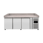 CS Euro 3 Door Pizza Prep Counter 2015mm Granite Top Commercial Fridge THPZ3600TN