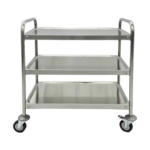 CS Euro Commercial Serving/Service/Clearing Trolley Stainless steel 3 tier 1000x500x940mm THS3R105